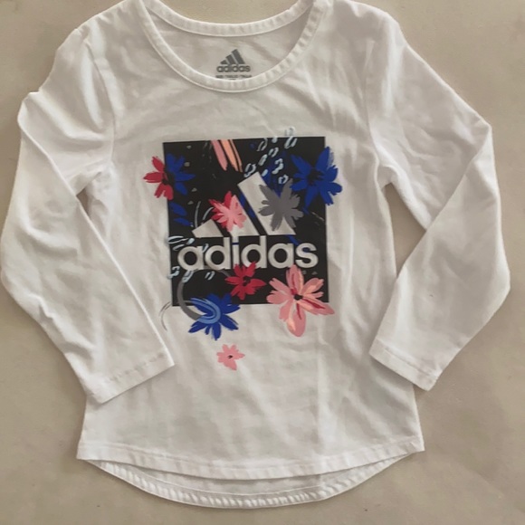 Adidas scoop neck logo t-shirt